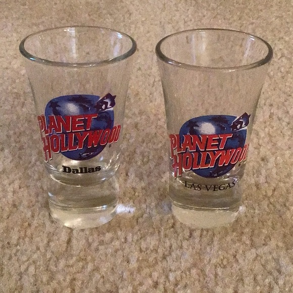 Set of 2 Planet Hollywood Shot Glasses - Picture 8 of 8